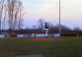 Scott Houston winds up fpr the pitch