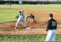 Mike Bokman foils a pick-off at 1st