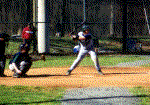 Anthony Monica at bat