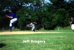 Jeff Gregory stealing 2nd base.