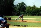 Louis Ullrich pitching to Anthony Monica.