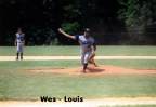 Louis Ullrich pitching and Wes Stanley at short stop.