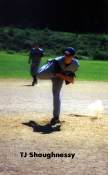 TJ Shaughnessy pitching his infamous curve ball.