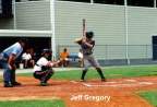 Jeff Gregory prepares to slam the ball over 2nd base.