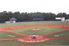 Cobras on the defense at Liberty U. Baseball field