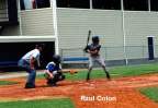 Raul Colon ready to slam the ball into right field