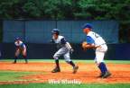 Wes Stanley stealing 2nd base