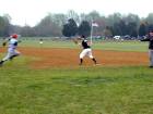 Taylor Rife racing to 1st base